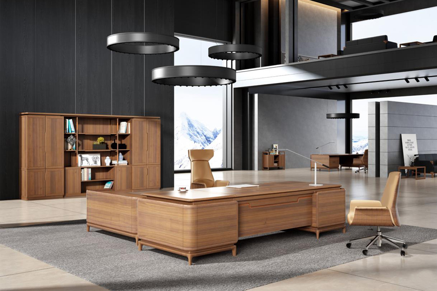 實木(mù)老闆桌